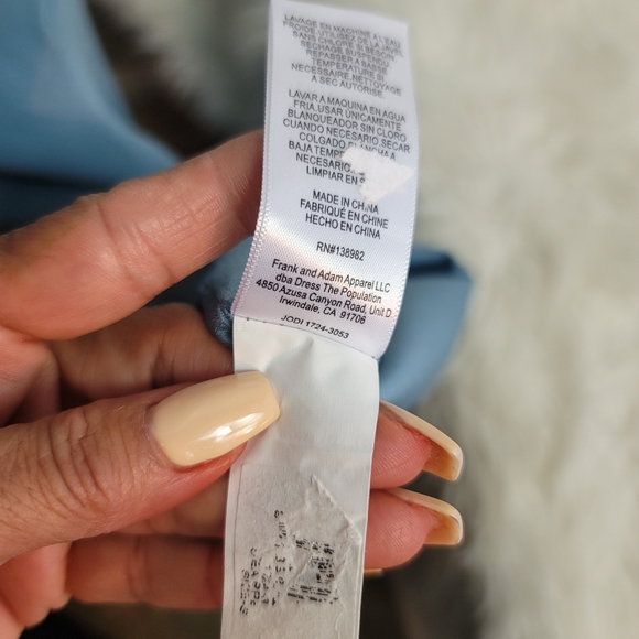 DRESS THE POPULATION SEA BREEZE SKY BLUE JODI EVENING MERMAID GOWN WOMEN… - Picture 6 of 16